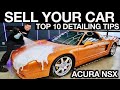 Acura NSX Top 10 Detailing Tips: Sell Your Car For The Most Money!