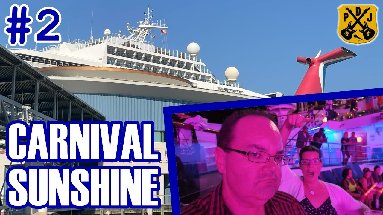 Carnival Sunshine 2025 Pt.2 - Sea Day Brunch, Epic Rock, Ship Exploration, 80s Rock & Glow Party