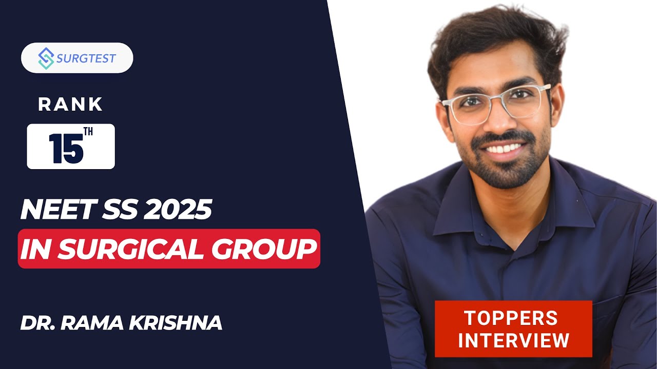 NEET SS 2025: 15-е место в хирургической группе | Интервью с лучшим студентом, доктором Рамой Кри...