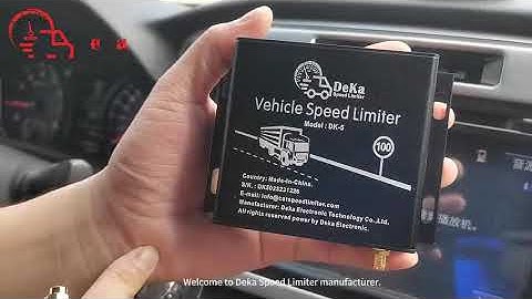 Deka Vehicle Speed Limiter