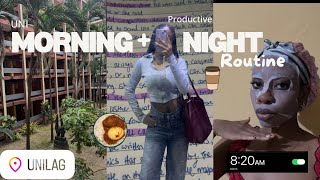 My realistic morning & night routine as a Uni student Vlog|UNILAG| Updated *productive 8am-11pm