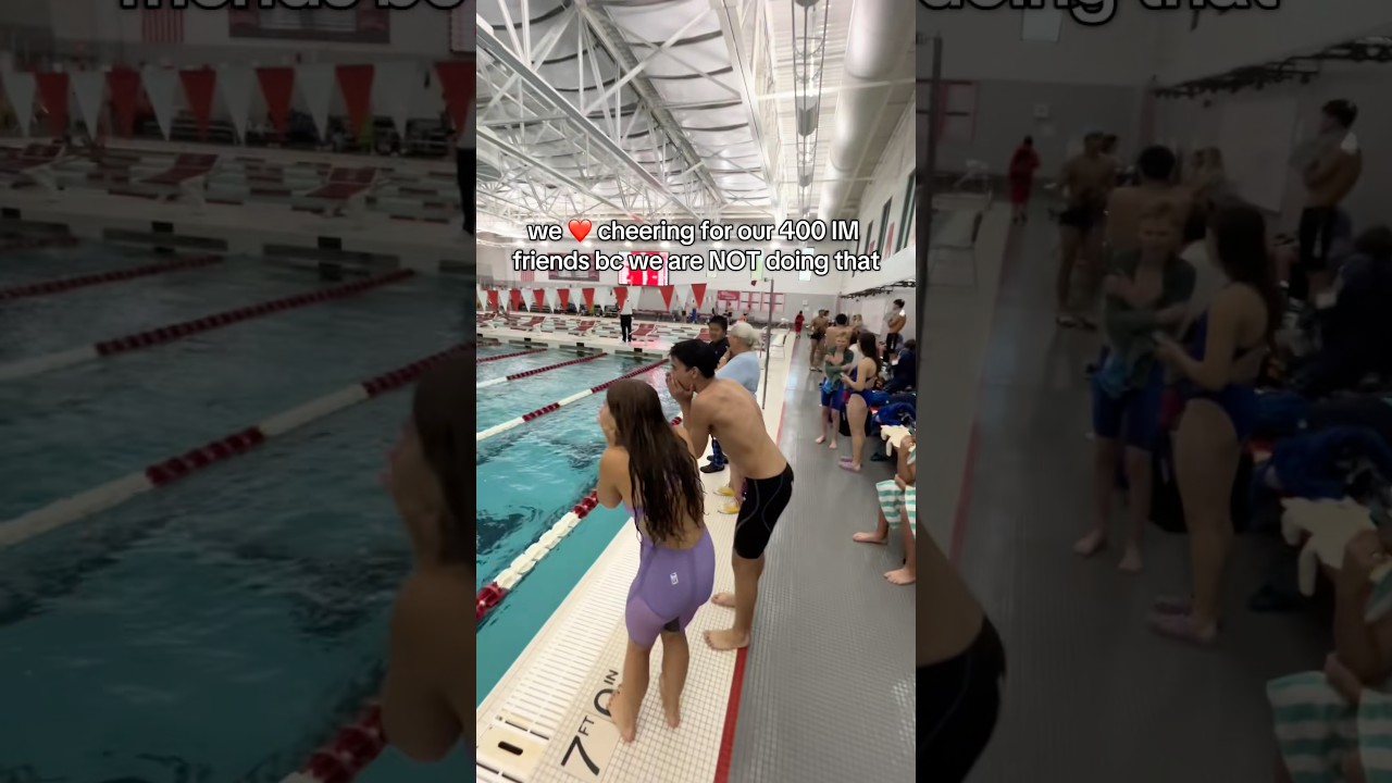 Лучшая дорожка для 400IM — это дорожка для зрителей 😌 