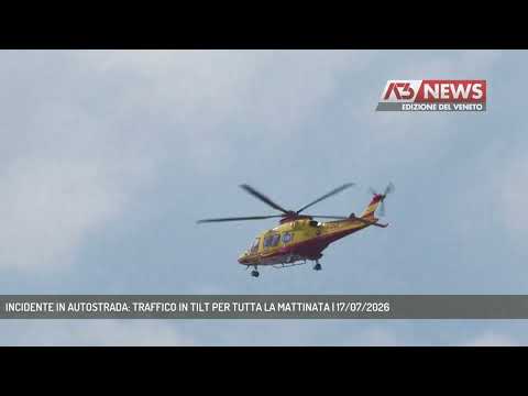 Video INCIDENTE IN AUTOSTRADA: TRAFFICO IN TILT PER TUTTA LA MATTINATA | 17/07/2026