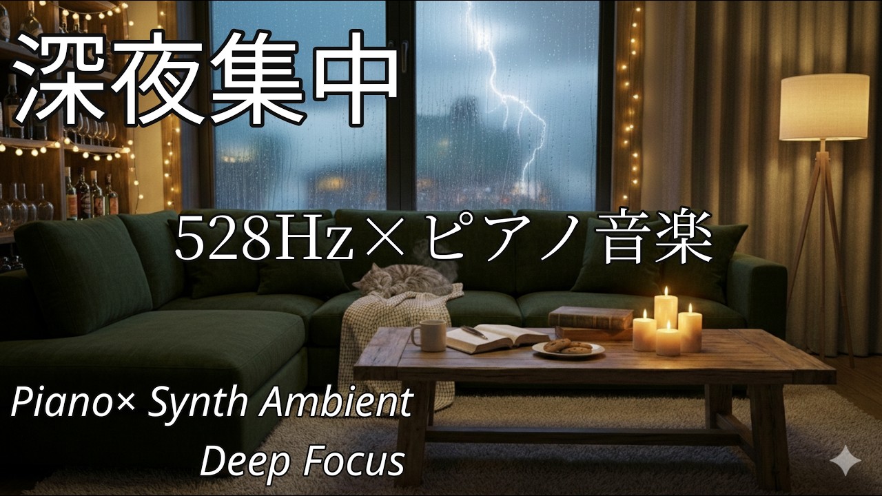 【極上の静寂】深夜のデスクを贅沢な空間に。脳の疲れを解きほぐす、最高純度の没入ピアノ｜作業用BGM
