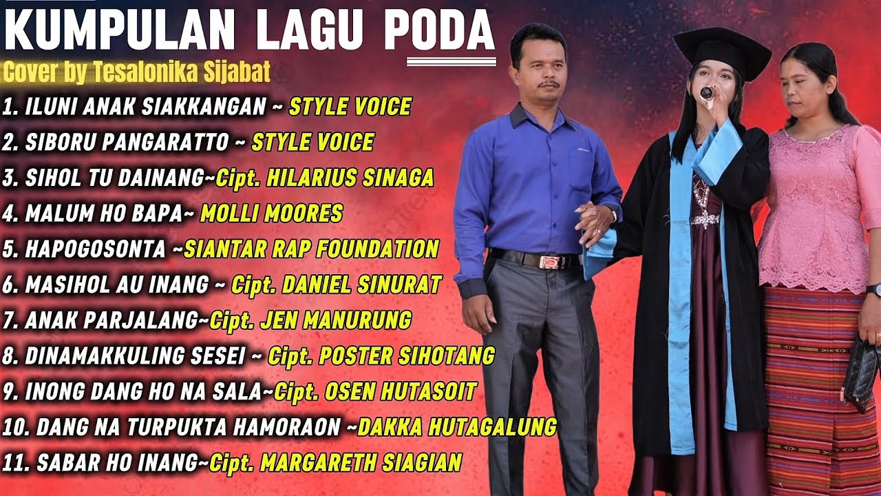 FULL ALBUM LAGU PODA COVER AKUSTIK BY Tesalonika Sijabat 