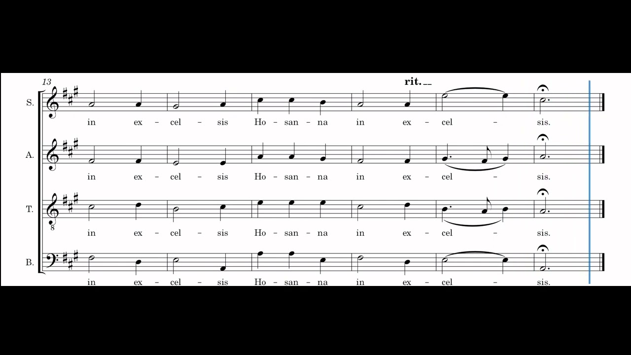 Sanctus and Benedictus - Missa Secunda - Alto | Hans Leo Hassler