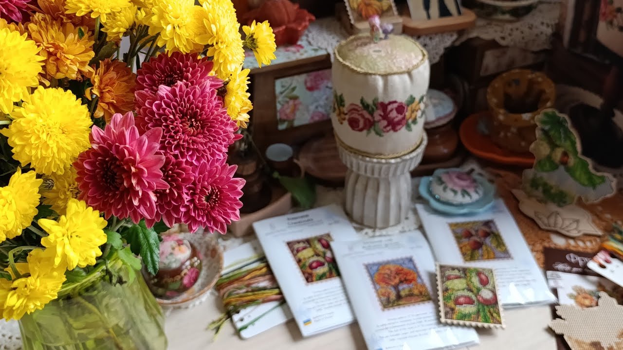 #36 Вінтажна Гольничка Old Roses 🌹 Новинки марочки від ZAYKA STITCH Органайзер для ниток MiLWARD