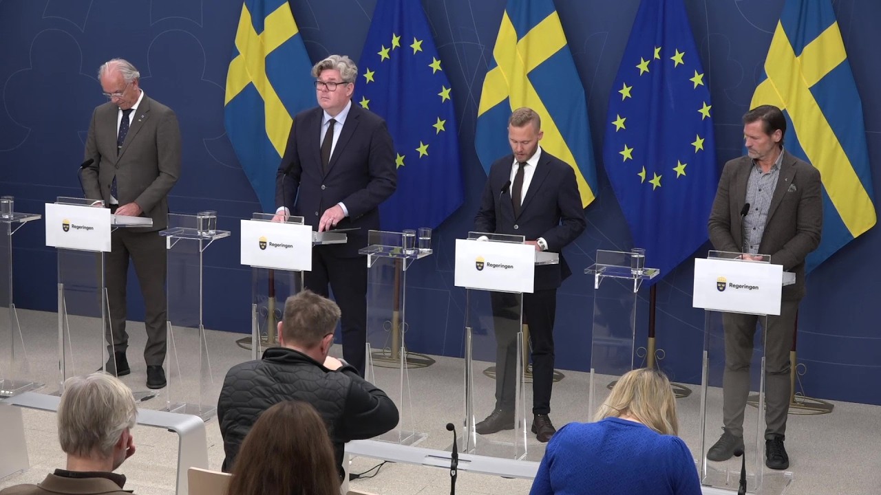 Pressträff om omfattande straffskärpningar 15 januari 2026