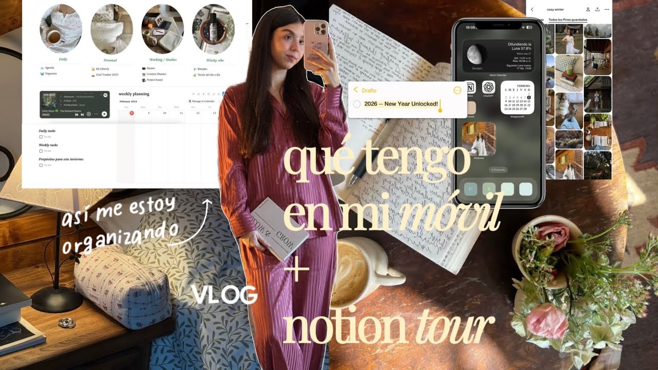 qué hay en mi móvil + notion tour | un día conmigo 💌