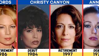 Legendary Adult Stars Debut and Retirement Year