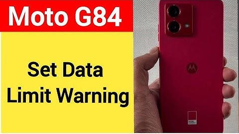 how to set data limit warning, Moto G84 me data limit kaise set karen