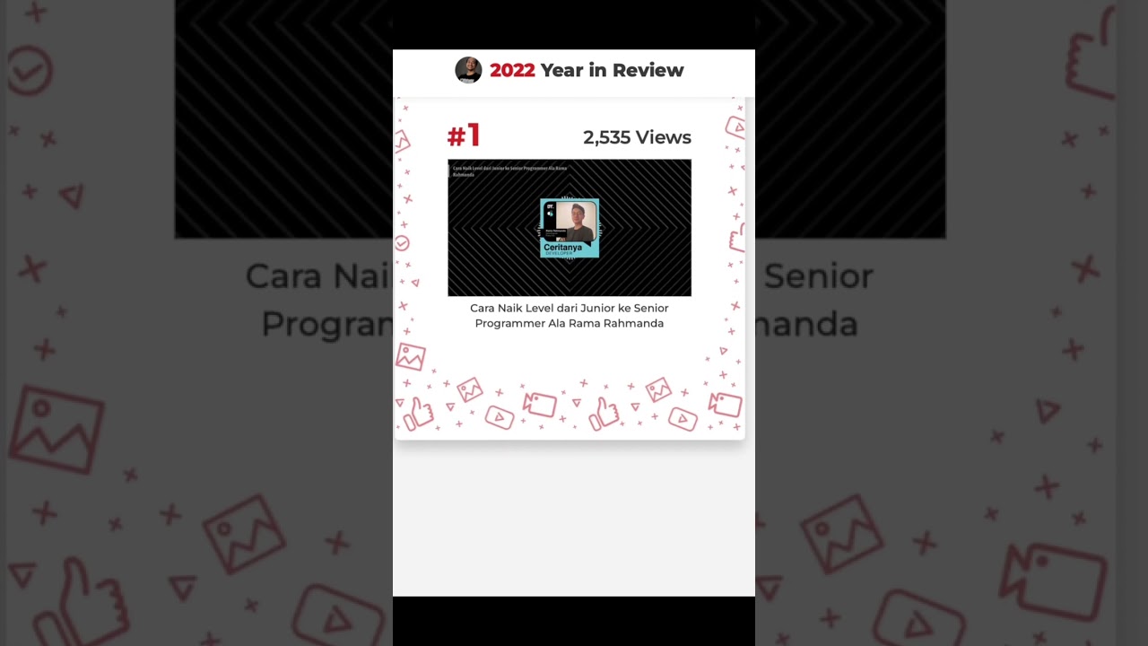 Cuplikan video: Review singkat perjalanan kanal ini sepanjang 2022. Terimakasih atas dukungannya 🙇  Sebuah #shorts
