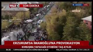 Erzurumda İmamoğluna Saldırı Miting Meydanında Akıl Almaz Olaylar Ğlu