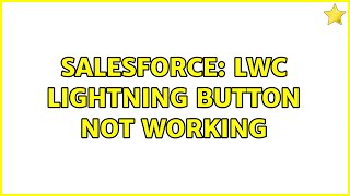 Salesforce: lwc Lightning Button not working