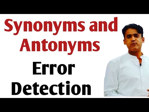 Opposite Error Synonyms || Antonyms || Error Detection || IBA STS BPS 5 to 15 || - YouTube