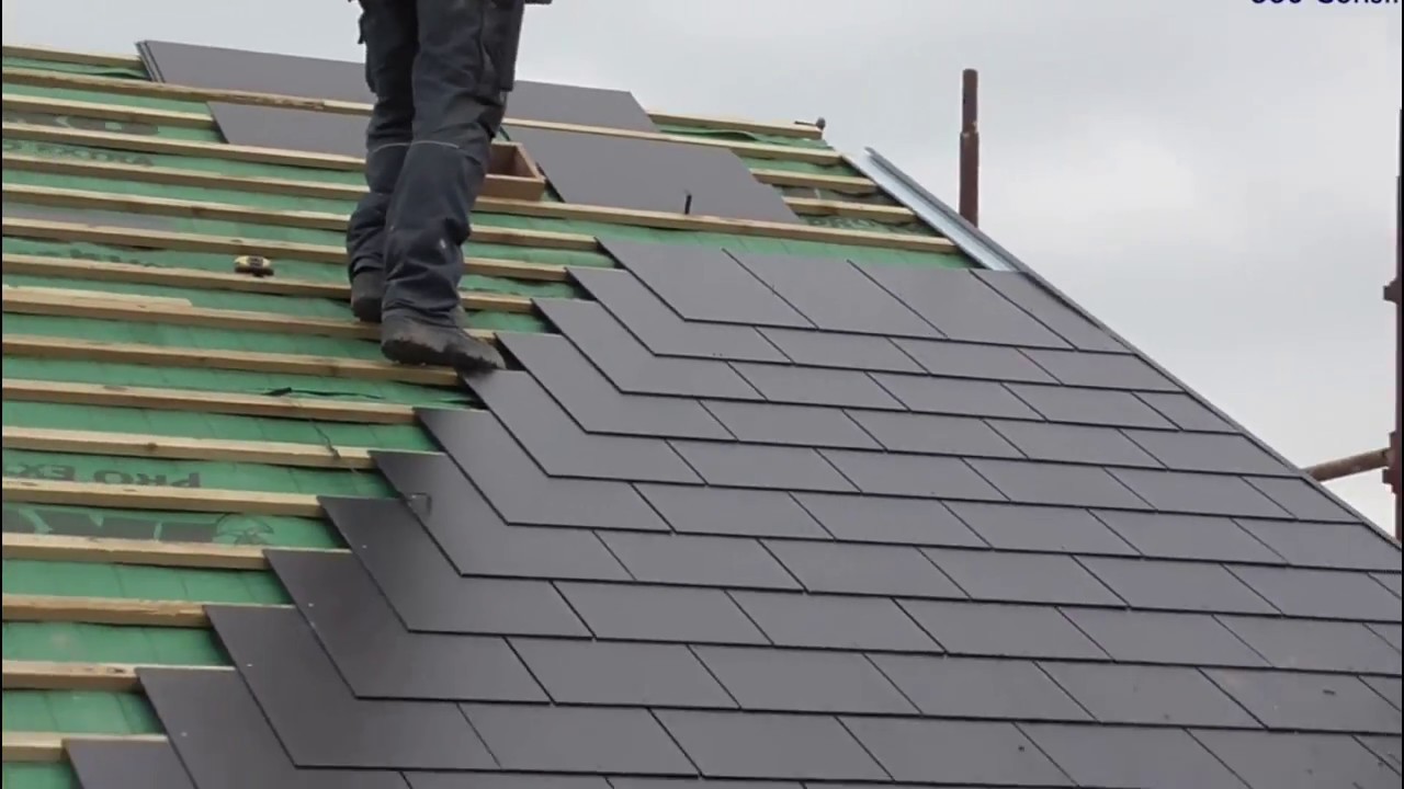 Сланцевая кровля - YouTube