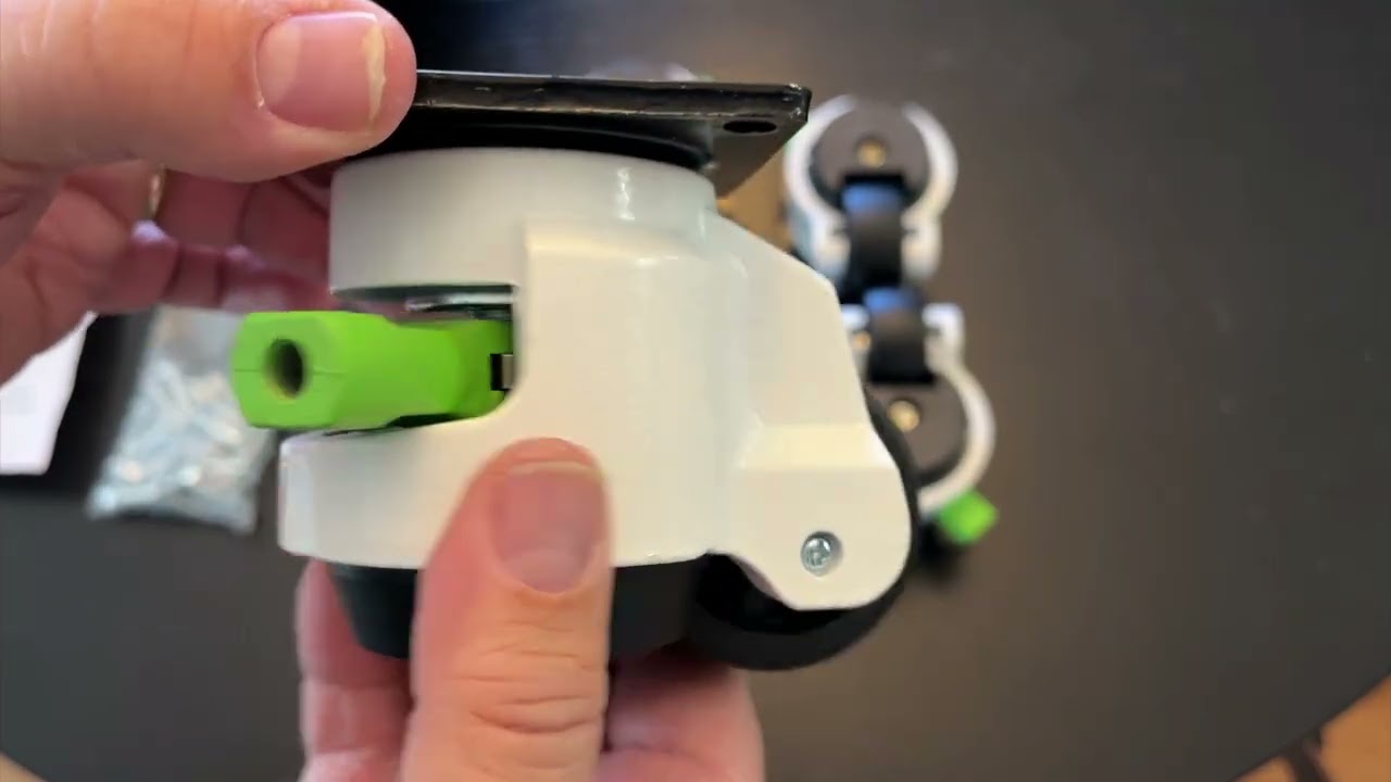 LSWhee Leveling Casters - Close look at how they work