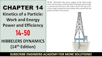 14-50 Kinetics of a Particle: Work and Energy | Chapter 14: Hibbeler Dynamics | Engineers Academy