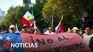 Marchan en México para rechazar planes de Trump de atacar el territorio | Noticias Telemundo