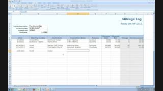 IRS Compliant Mileage Log Tutorial