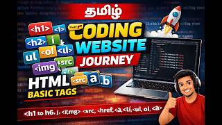 Coding Journey Part 2 | HTML Basic Tags Explained | HTML Tutorial Tamil