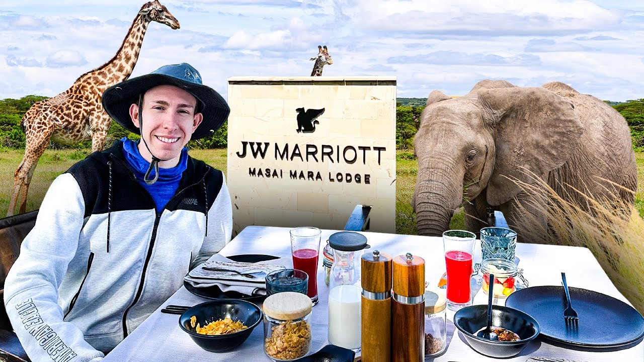 САМЫЙ РОСКОШНЫЙ курорт и сафари в Кении: JW Marriott Masai Mara【4K Tour】