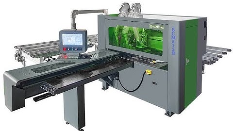 Fully Automatic Double-Drill Six-Sided Wood Drilling Machine in Action