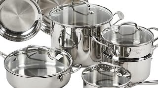 Cuisinart 77-11G Stainless Steel 11-Piece Set Chef's-Classic-Stainless-Cookware-Collection