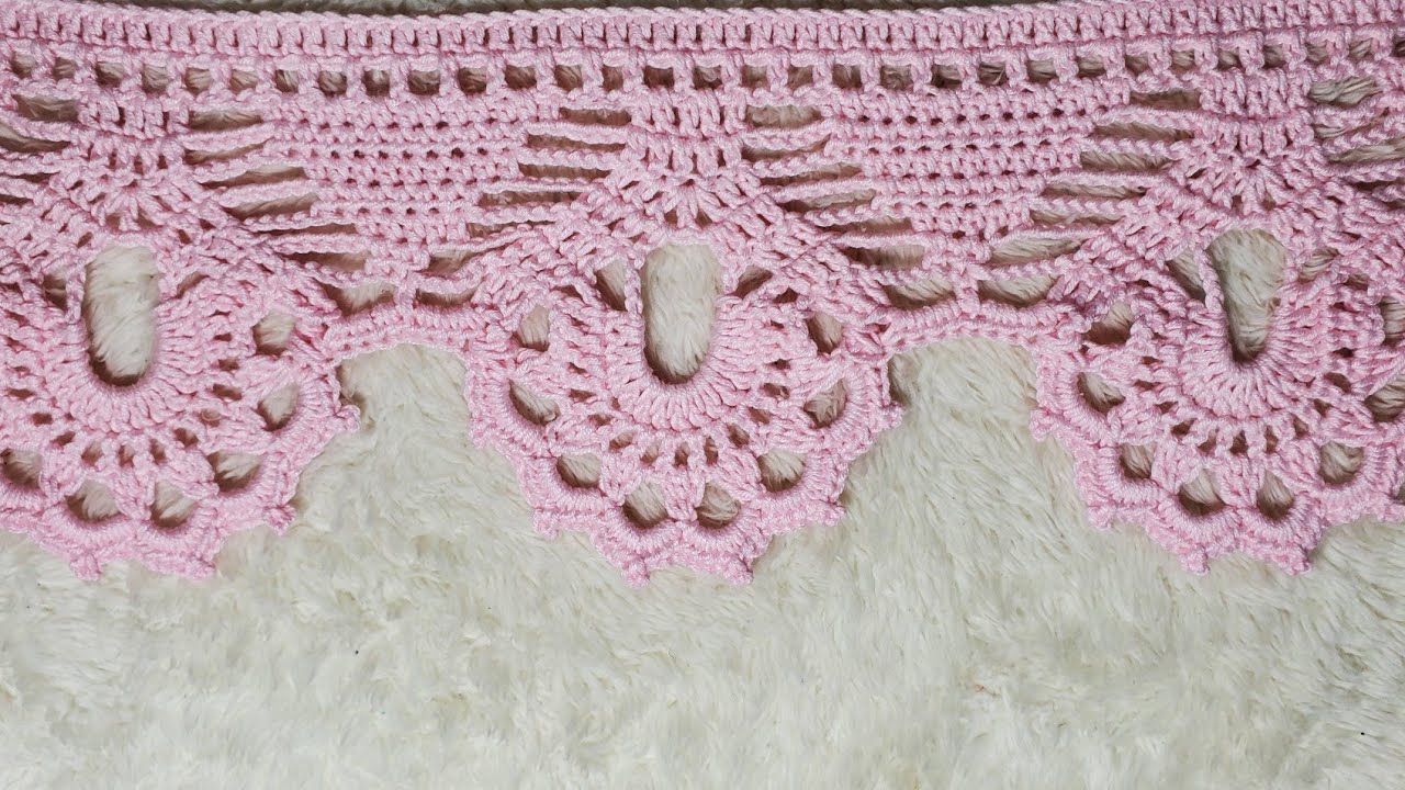 APRENDA A FAZER UM BARRADO EM CROCHÊ PARA BLUSAS,SAIAS,VESTIDOS E OUTROS TRABALHOS DE VESTUÁRIOS