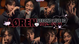 Thumbnail LØREN - SECOND LIVE IG [2024-07-17]