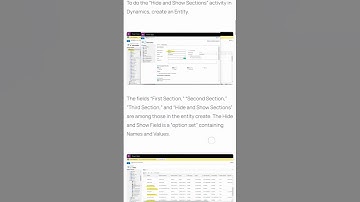 HIDE AND SHOW SECTIONS BY USING FIELD VALUES IN DYNAMICS 365