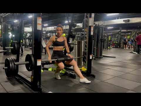 Smith Machine B-Stance Hip Thrust