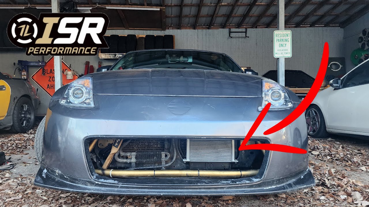 ISR Performance oil cooler 350z install