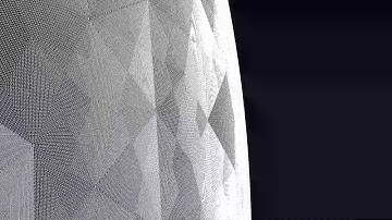 Recursive icosahedron LOD: 32 tessellation levels