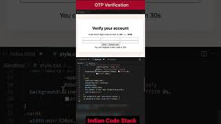 Animated OTP Input Form