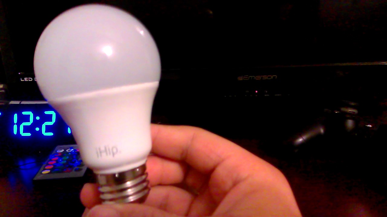 iHip Multi Colored Light Bulb Unboxing 
