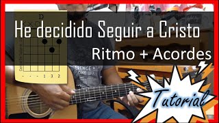 Video thumbnail of "he decidido seguir a Cristo Tutorial guitarra | I have decided to follow Jesus guitar lesson"