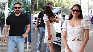 Saif Ali Khan & Sharvari Wagh Spotted At Mumbai Airport Bollywood Mastiz