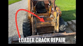 Repairing a Cracked Loader on a Case 1840