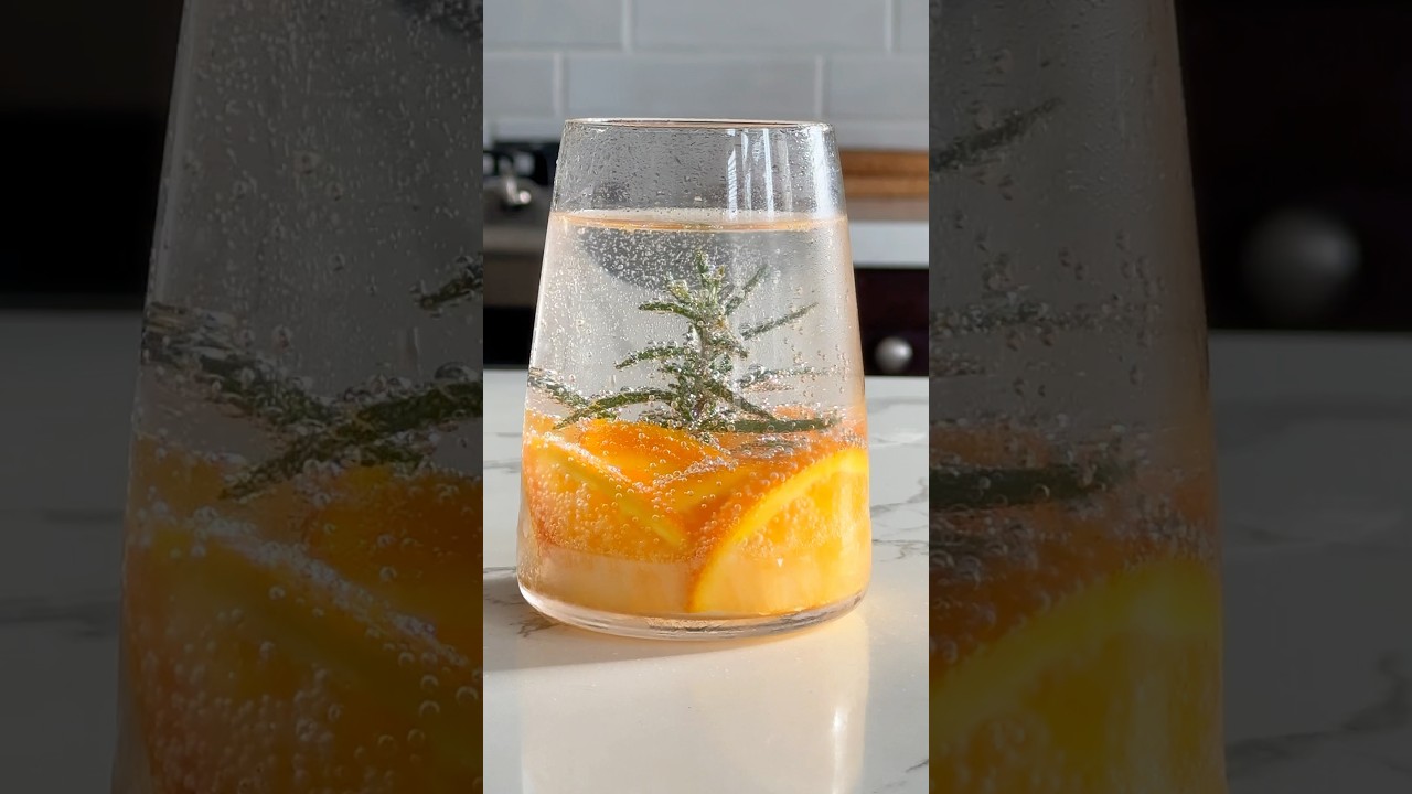 Orange Rosemary Globe! Perfect drink for the holidays 