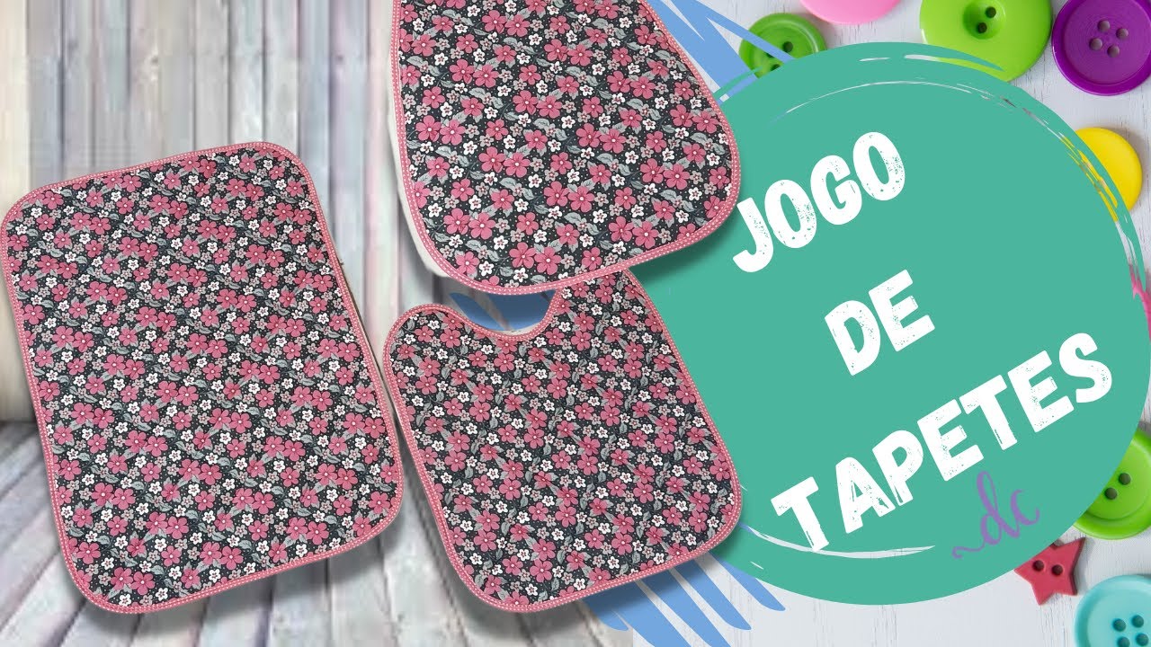 KIT JOGO DE TAPETE PARA BANHEIRO | fácil para iniciantes