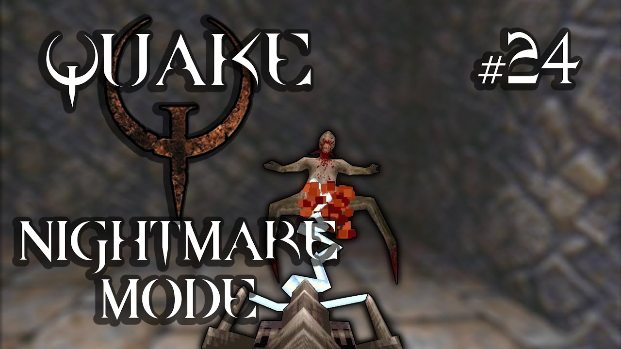 Have a grenade. Have two! | Quake | Nightmare mode | Semi-blind | E4M5: Hell's Atrium
