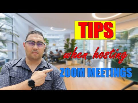 Zoom Meetings: TIPS when Hosting meetings