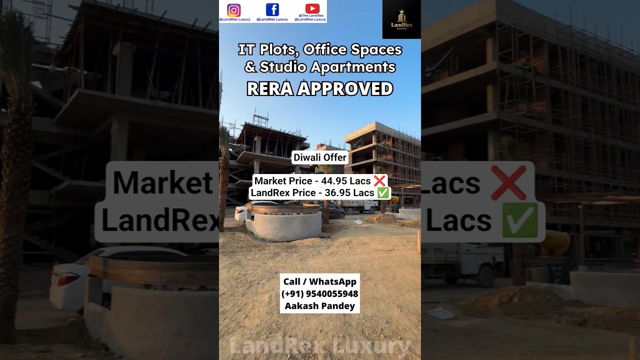 RERA Approved IT Plots, Studio Apartments & Offices in KP-5 Greater Noida West | Near Metro