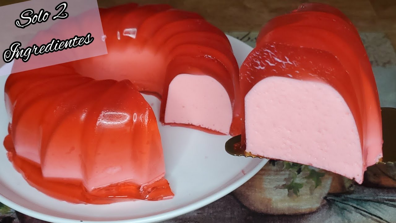 GELATINA SOLO 2 INGREDIENTES_/POSTRE CON SOLO 2 INGREDIENTES YouTube