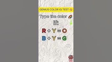 Only 1% Can Solve This Color Puzzle – Are You One of Them? 🤔