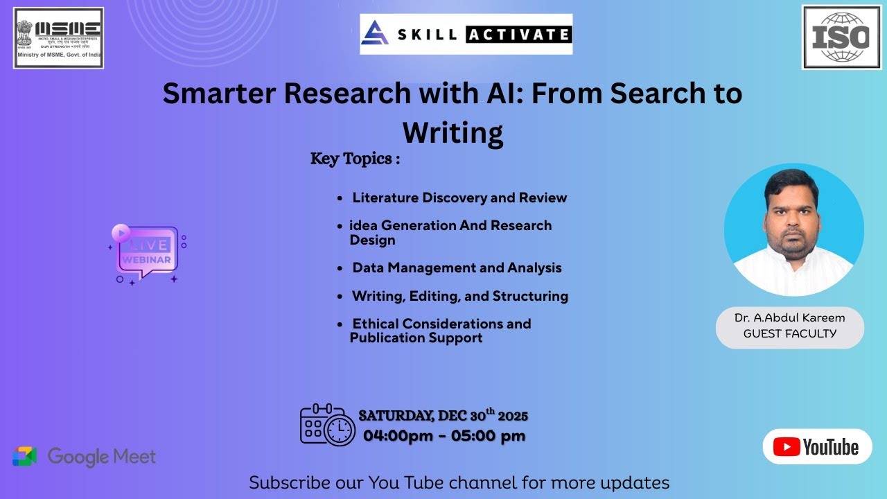 Smarter Research with AI: From Search to Writing