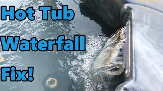 How to Fix a hot tub waterfall, jet or leaky control valve