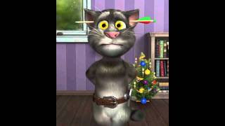 Talking Tom playing drums