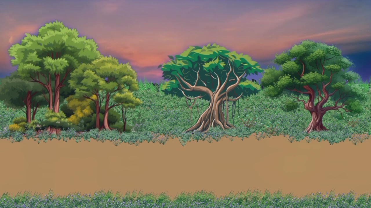 Simple Seaside Beach - Free Cartoon Background Loop no copyright